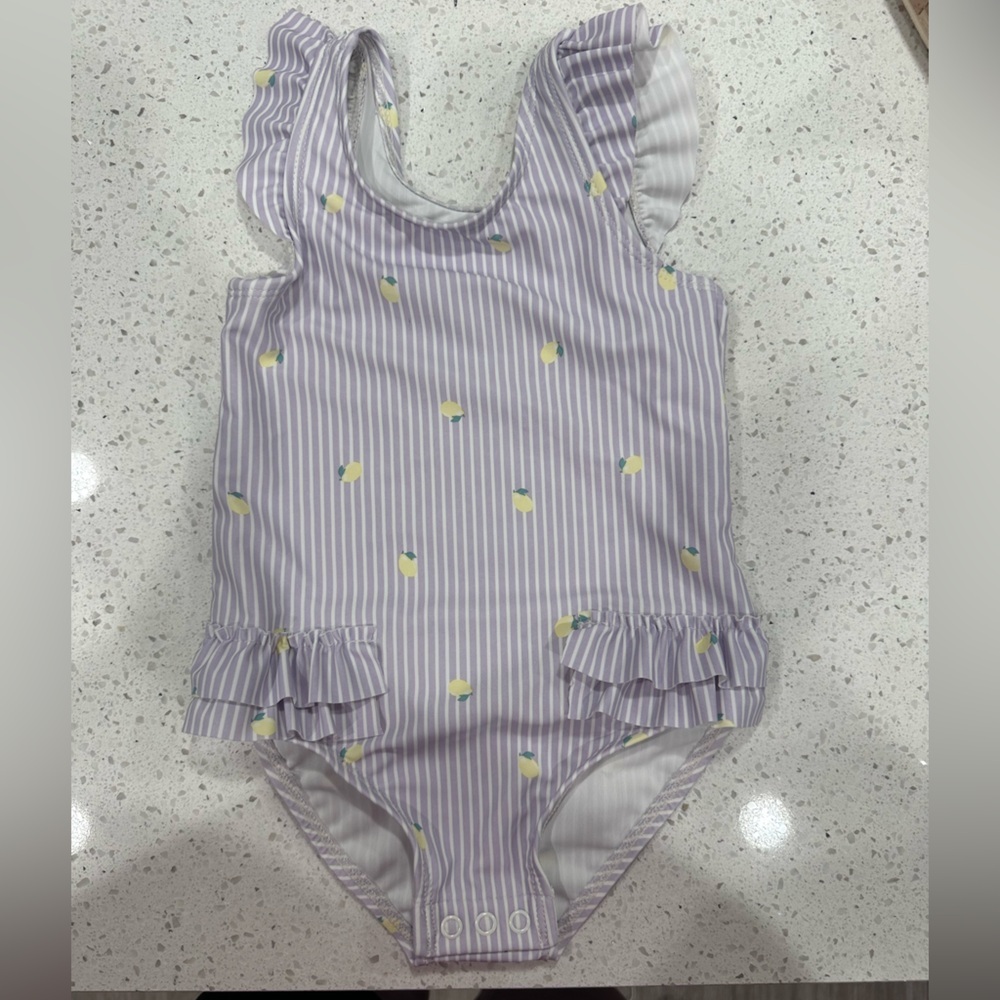 Carter's Purple and Yellow Striped Diaper Cover